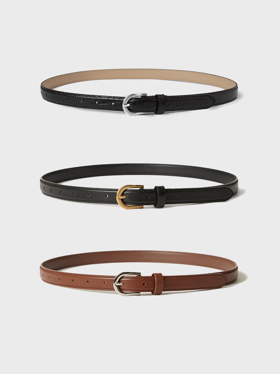 [BROWN_6/3 순차출고]Classic Italy Leather Belt_3color