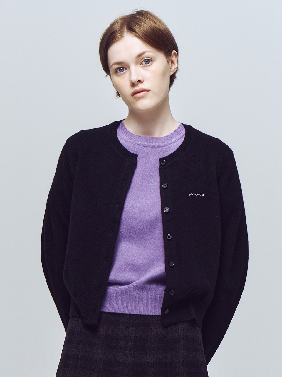 [SET] Basic Knit Cardigan &amp; Basic Half Sleeves Pullover